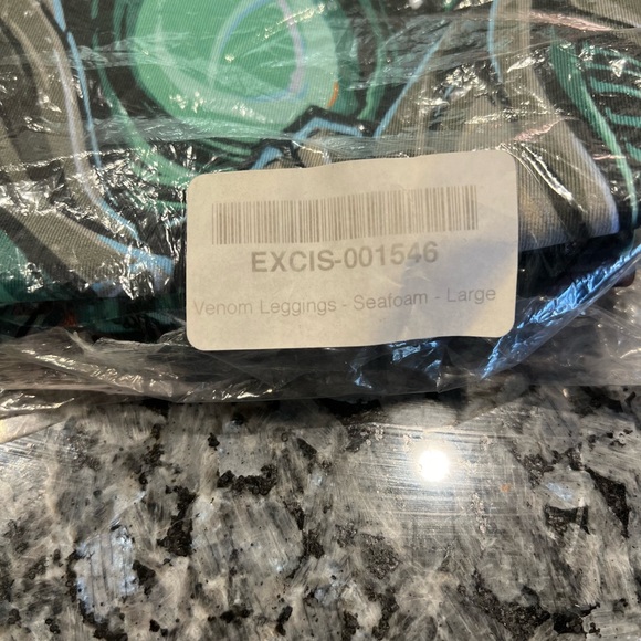 NWT- Excision- Womens Venom Leggings- Seafoam Color, Size Large - Picture 10 of 11